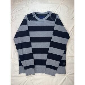 American Eagle Men’s Polo Medium Striped Nautical Preppy Collegiate Cotton‎ Dad